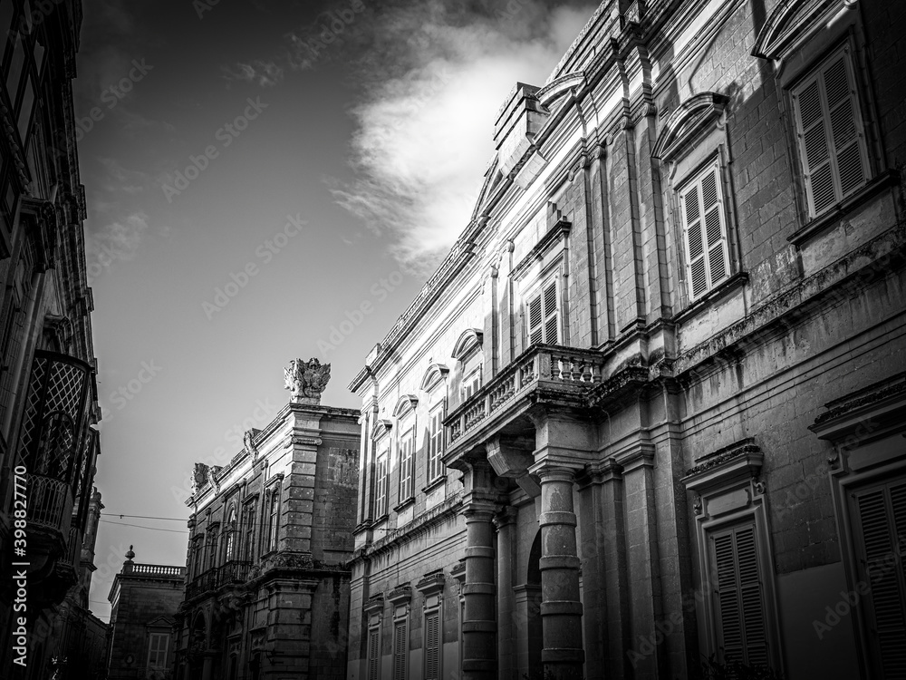 Obraz premium Cityscapes of Mdina - the former capital city of Malta