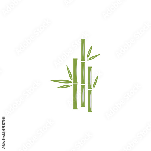 Bamboo Logo Template vector icon illustration design