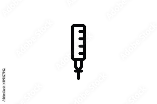 Tattoo Outline Icon - Injection