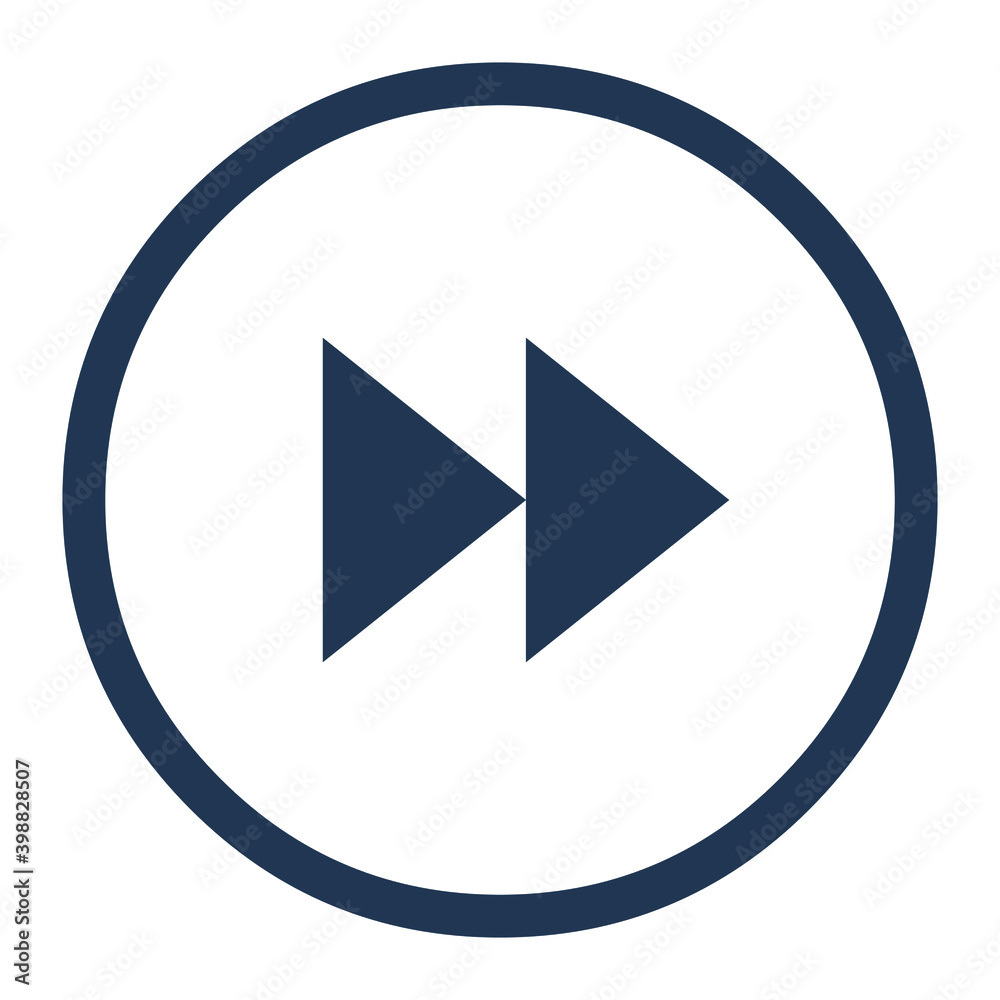 Fast Forword icon vector fast forword button EPS10 Fast Forword icon vector fast forword button EPS10