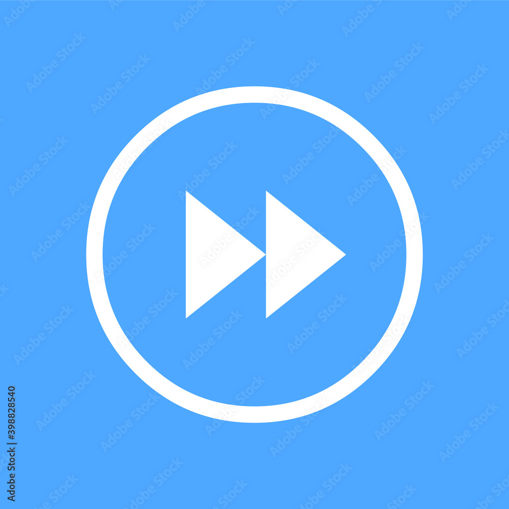 Fast Forword icon vector fast forword button EPS10 Fast Forword icon vector fast forword button EPS10