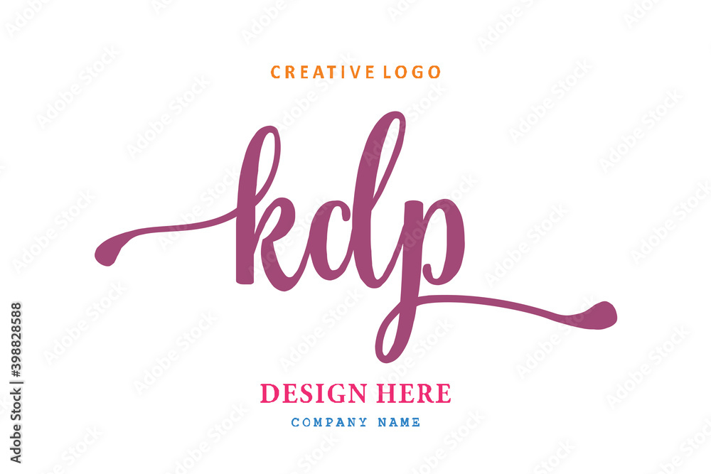 KDP lettering logo is simple, easy to understand and authoritative KDP lettering logo is simple, easy to understand and authoritative