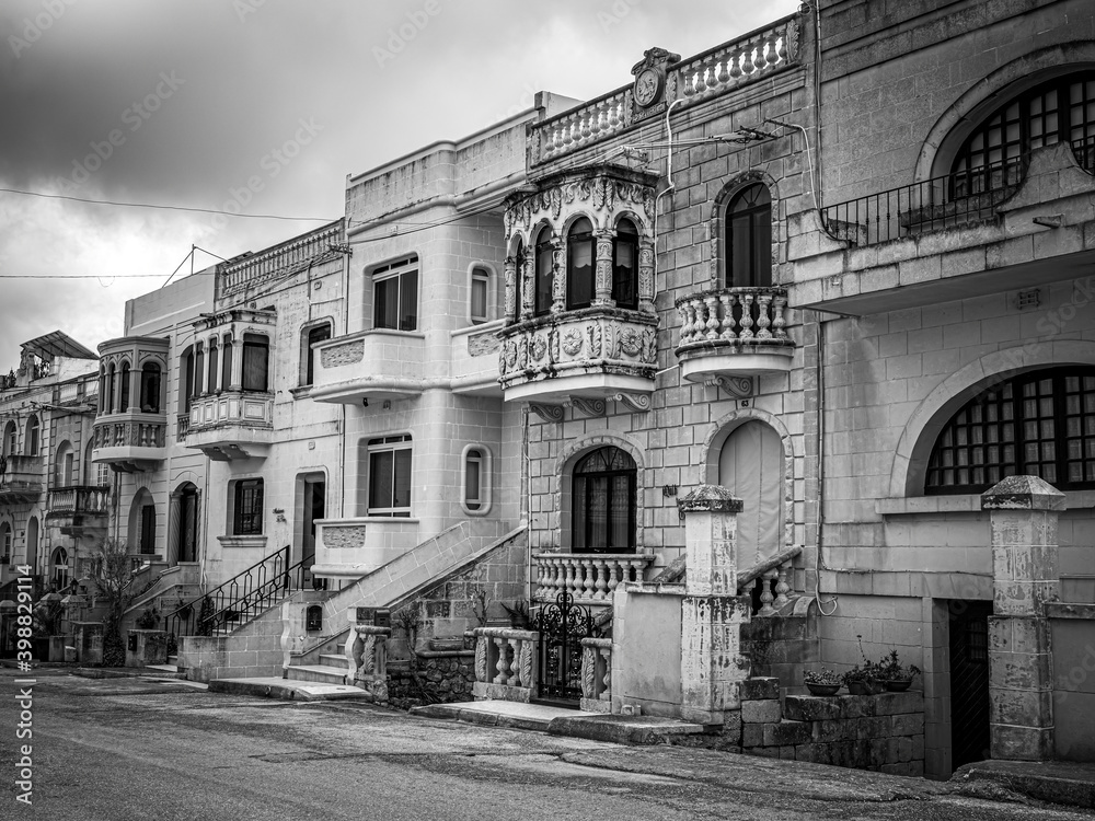 Wonderful mansions on the Island of Gozo Malta