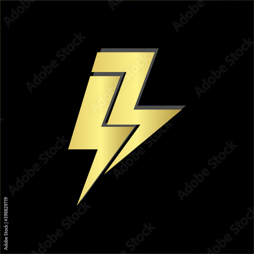 Letter B Lightning logo icon design template vector elements eps 10
