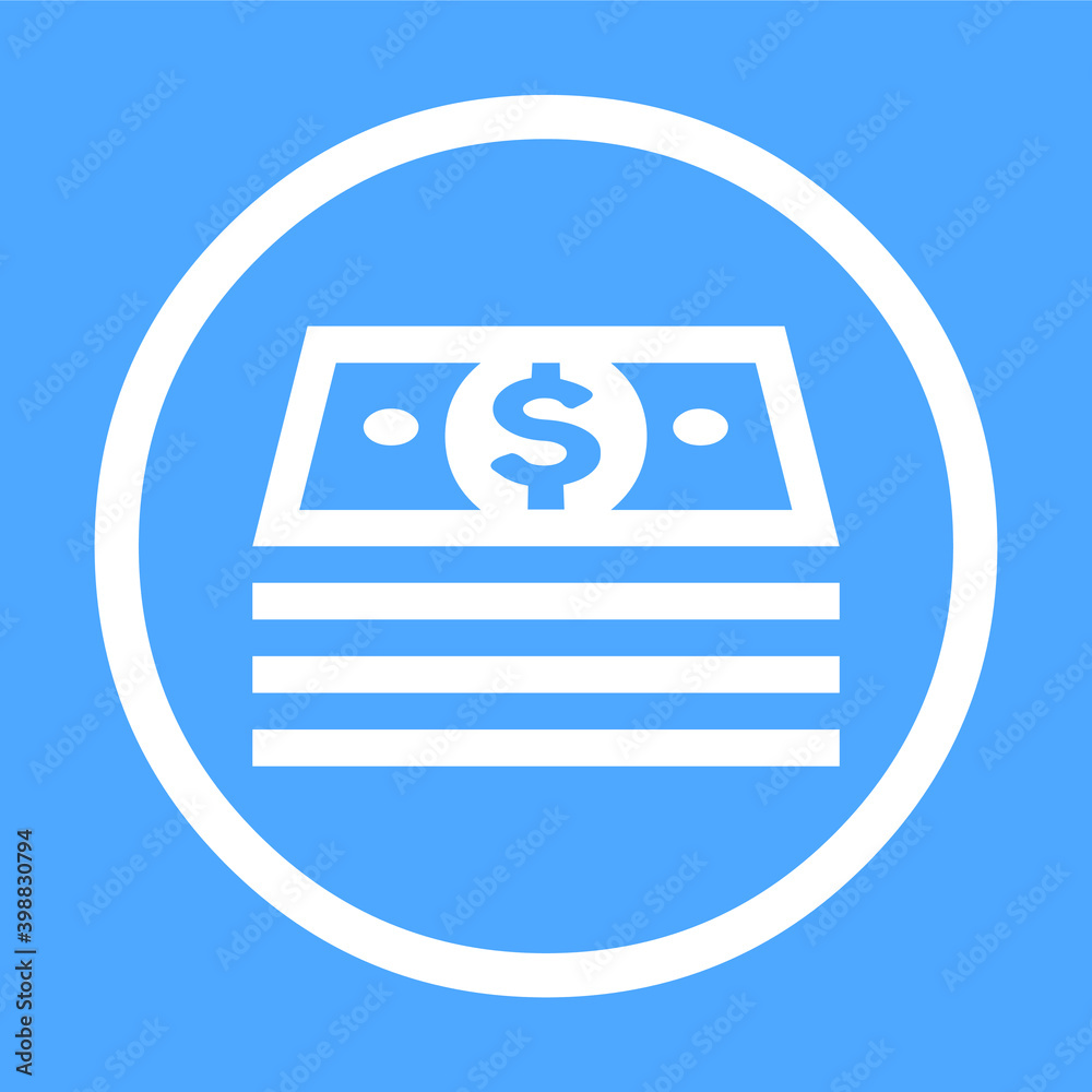 Money icon vector pile of money sign EPS10 Money icon vector pile of money sign EPS10