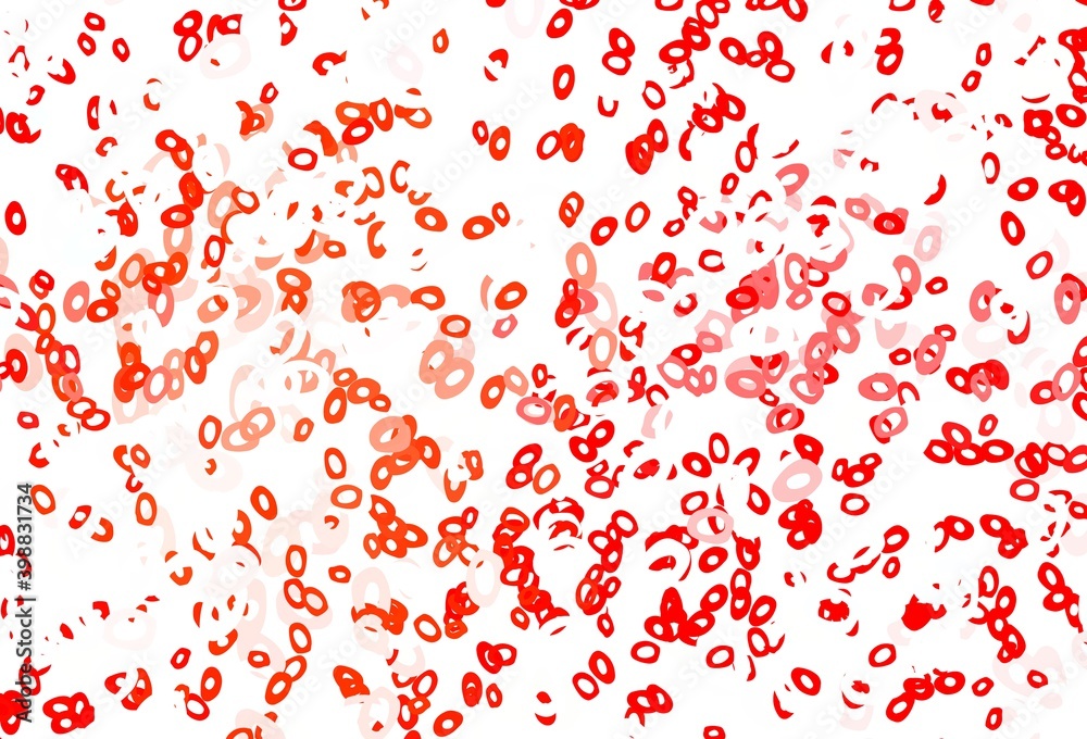 Obraz premium Light Red vector layout with circle shapes.