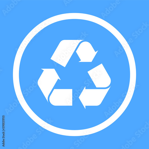 Recycle icon vector recycle sign EPS10