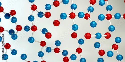 Fototapeta Naklejka Na Ścianę i Meble -  Molecules Background