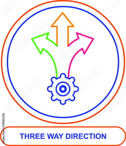 THREE WAY DIRECTION