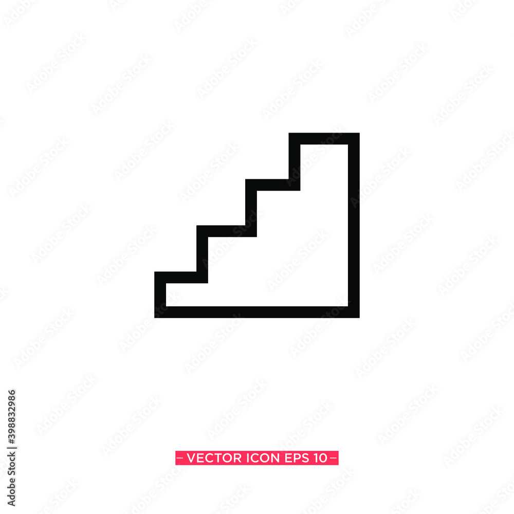 Stairs Icon Vector Illustration Stairs Icon Vector Illustration