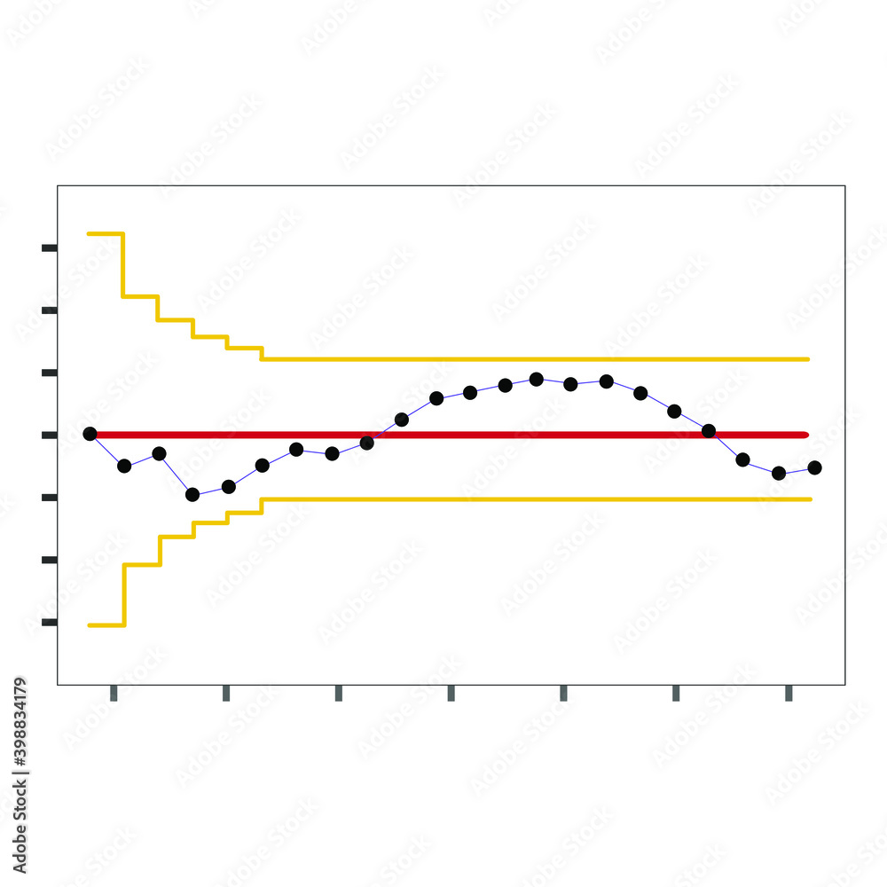 Vector Illustration for Average Chart1 EPS10