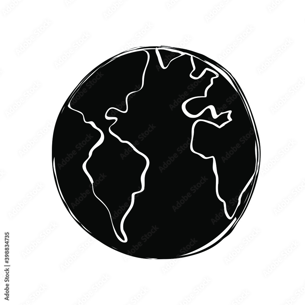 Earth sketch logo icon sign continent symbol emblem Hand drawn ink Modern doodle design cartoon cute children's style Fashion print clothes apparel greeting invitation card cover flyer poster banner Earth sketch logo icon sign continent symbol emblem Hand drawn ink Modern doodle design cartoon cute children's style Fashion print clothes apparel greeting invitation card cover flyer poster banner