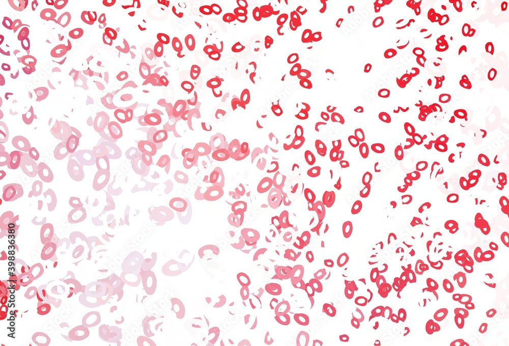 Light Red vector pattern with spheres.