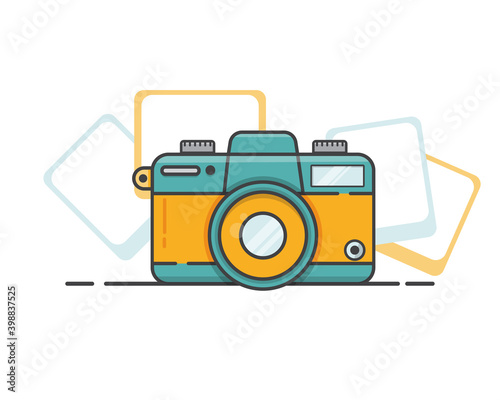 camera flat design