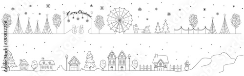 冬　クリスマスの街並み