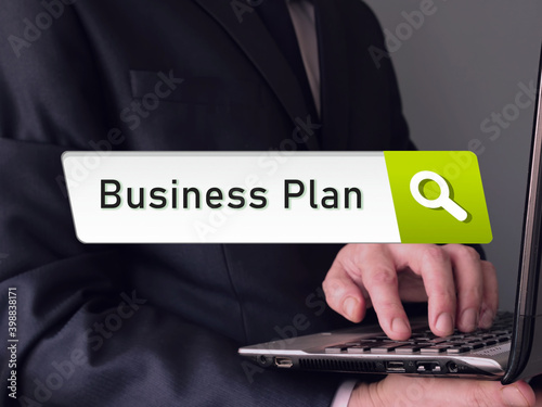 Business concept about Business Plan with phrase on the sheet.