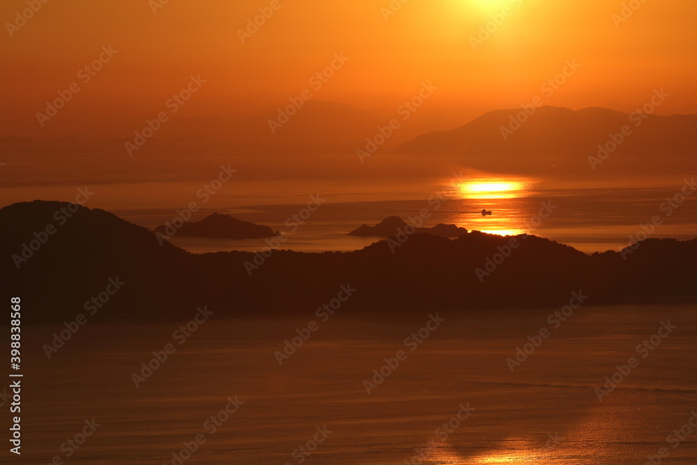 山口県 上関 夕景 山口県 上関 夕景