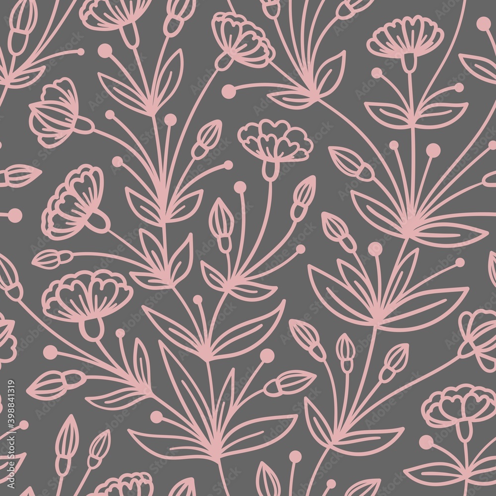 BACKGROUND WITH A BEAUTIFUL FLORAL PATTERN