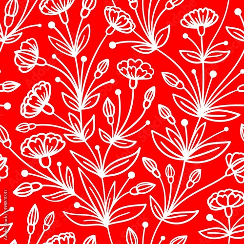 Wallpaper Mural BACKGROUND WITH A BEAUTIFUL FLORAL PATTERN Torontodigital.ca