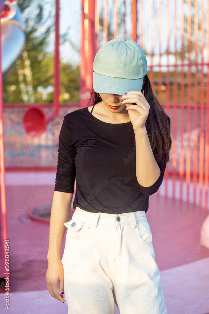 The young lady in the hat