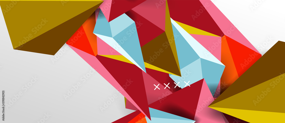 3d low poly abstract shape background vector illustration 3d low poly abstract shape background vector illustration