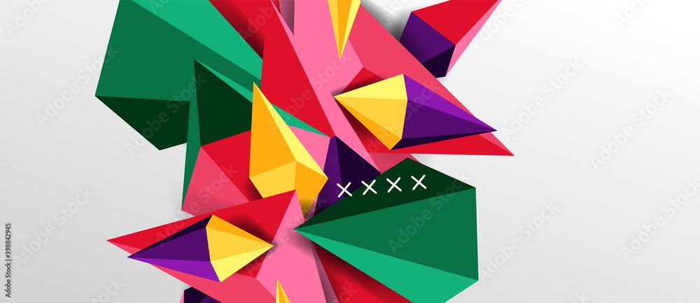 3d low poly abstract shape background vector illustration 3d low poly abstract shape background vector illustration