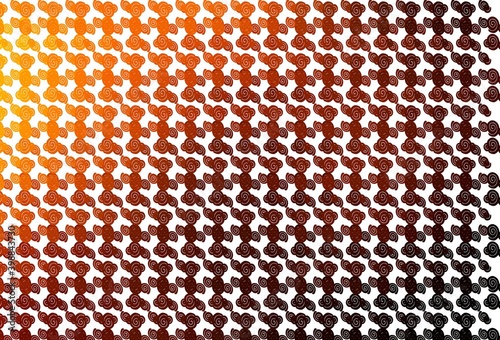 Light Orange vector template with bubble shapes.