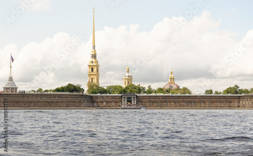 View of the Peter and Paul Fortress in St. Petersburg photo