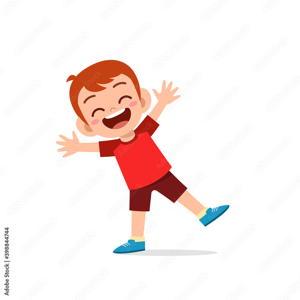 cute little kid boy show happy and celebrate pose expression cute little kid boy show happy and celebrate pose expression