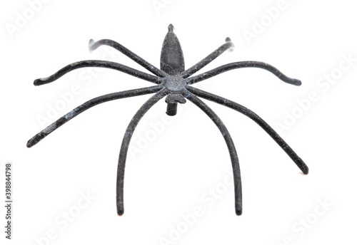 Spider toy isolated on a white background.