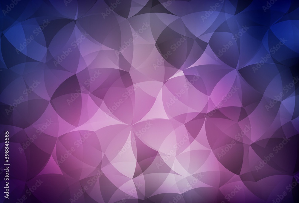 Dark Purple vector backdrop with memphis shapes.
