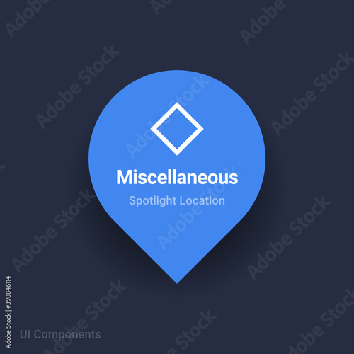 miscellaneous map spotlight location vector Icon.