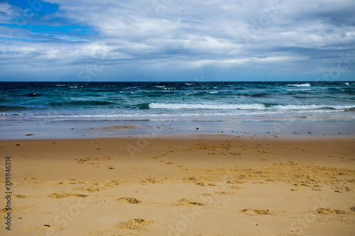 Australian beach with blue sky