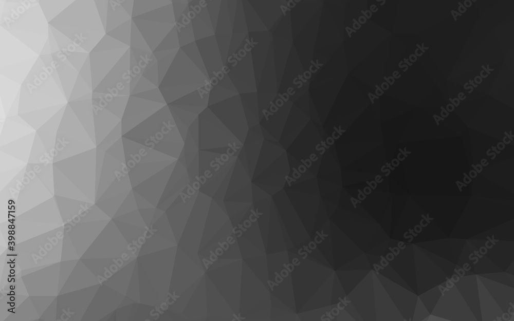 Dark Silver, Gray vector abstract mosaic background. Modern geometrical abstract illustration with gradient. Template for your brand book. Dark Silver, Gray vector abstract mosaic background. Modern geometrical abstract illustration with gradient. Template for your brand book.