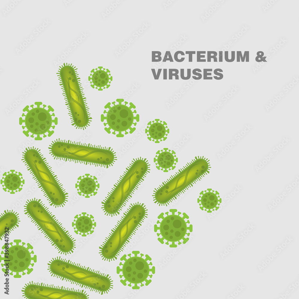 Bacterium virus and infection background concept minimal vector Bacterium virus and infection background concept minimal vector
