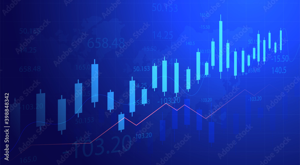 Stock and Graph design background. Business graph banner design eps10 vector. Illustration. Stock and Graph design background. Business graph banner design eps10 vector. Illustration.