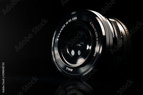 camera lens close up