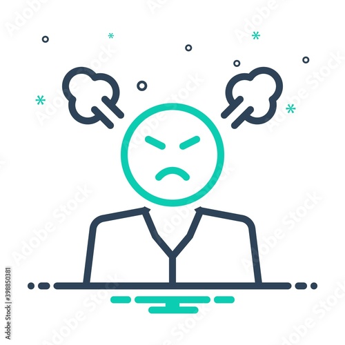 Mix icon for angry
