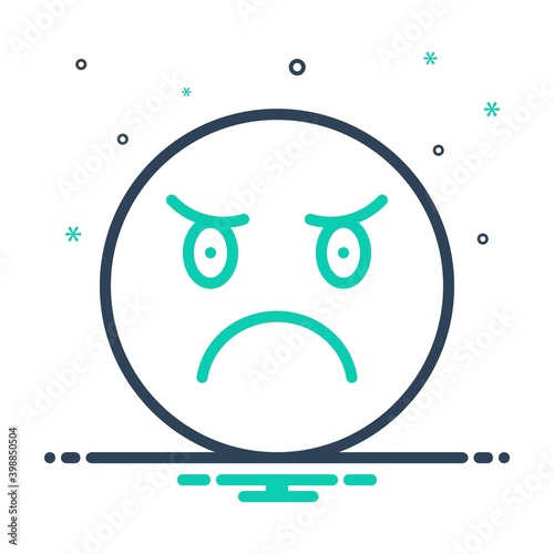 Mix icon for angry
