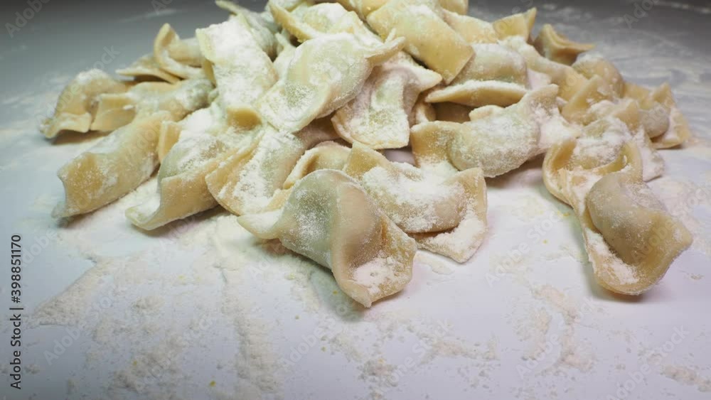 A kind of ravioli, casoncelli, home made traditional food of the Bergamo area, Italy. Delicious Italian food A kind of ravioli, casoncelli, home made traditional food of the Bergamo area, Italy. Delicious Italian food