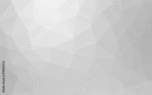 Light Silver, Gray vector polygon abstract background. Geometric illustration in Origami style with gradient. Completely new design for your business.
