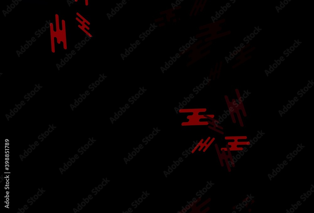 Dark Red vector pattern with narrow lines. Dark Red vector pattern with narrow lines.