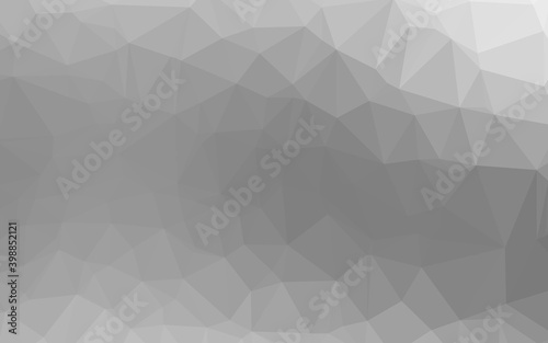 Fototapeta Naklejka Na Ścianę i Meble -  Light Silver, Gray vector polygonal pattern. A vague abstract illustration with gradient. Brand new style for your business design.