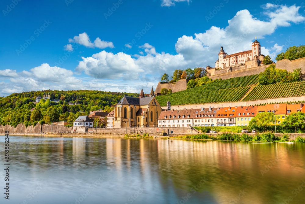 Marienberg Fortress near he river Main in Wurzburg, Bavaria, Germany Marienberg Fortress near he river Main in Wurzburg, Bavaria, Germany