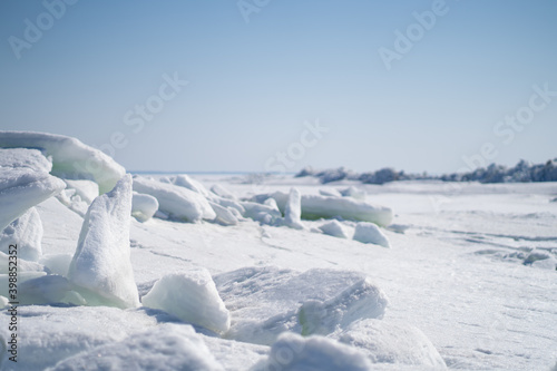 ice floes and the sky in winter © олег юлов