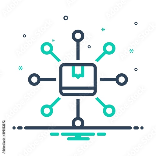Mix icon for distribution
