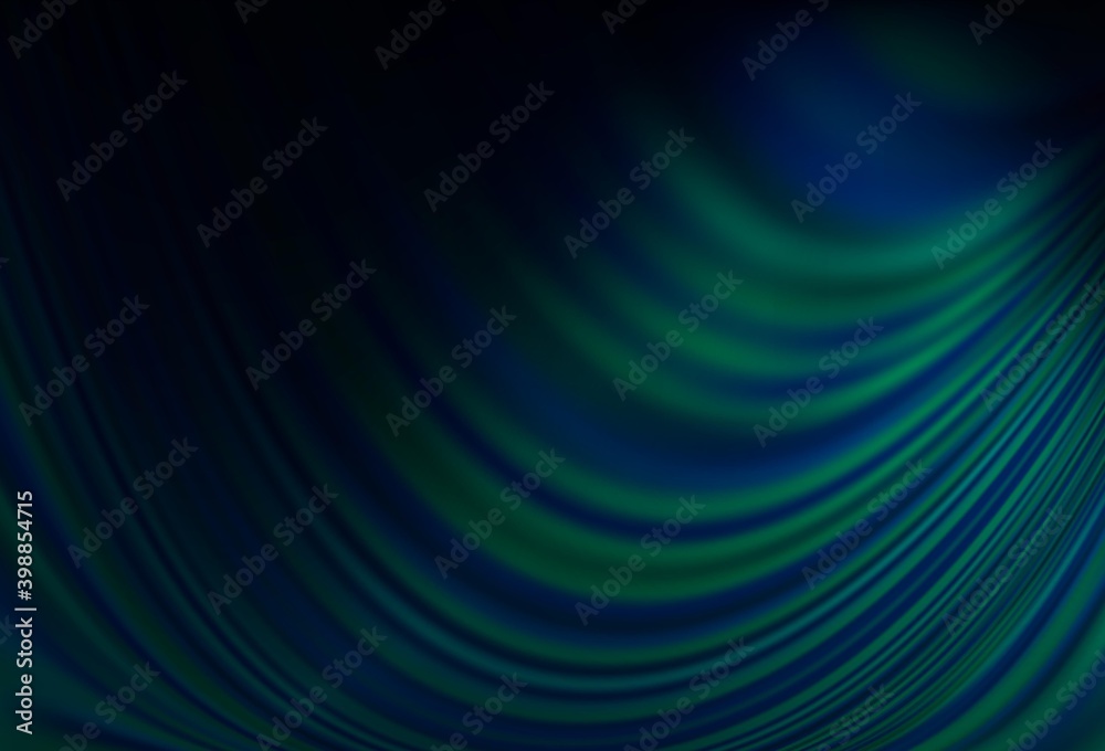 Dark BLUE vector background with bent lines. Dark BLUE vector background with bent lines.