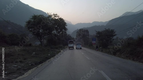 Nepal traffic on the streets