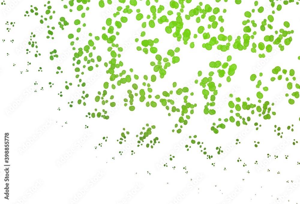 Light Green vector template with lines, ovals. Light Green vector template with lines, ovals.