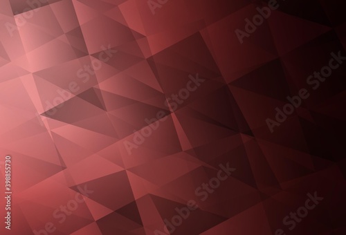 Light Pink, Red vector polygon abstract background.